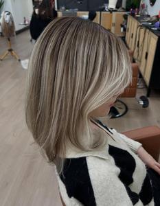 <span class=keywords><strong>Peluca</strong></span> corta con encaje judío, cabello europeo con cutícula alineada, rubio arena balayage, <span class=keywords><strong>peluca</strong></span> frontal de encaje sin costuras para mujeres con pérdida de cabello - Product Image 3