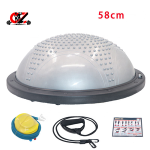 ลูกบอลทรงครึ่งวงกลม CZFIT (PVC) พื้นผิวกันลื่นสำหรับออกกำลังกายที่บ้าน ฟื้นฟูสมรรถภาพ ฟิตเนส โยคะ เสริมสร้างกล้ามเนื้อแกนกลาง - Product Image 1