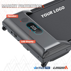 เครื่องเดินออกกำลังกายแบบพกพา <span class=keywords><strong>2</strong></span> in 1 พับได้ ใช้ในบ้าน มอเตอร์ไฟฟ้า วางใต้โต๊ะทำงาน - Product Image 3