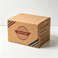 Boîte d'expédition en carton ondulé Kraft, personnalisable avec logo, en B-flute, pour déménagement, stockage et emballage, vente en gros, conception gratuite, en vrac