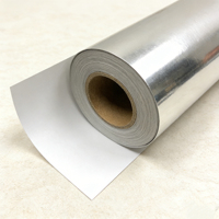 Papier métallisé en aluminium de qualité alimentaire, laminé pour l'étiquetage et l'emballage