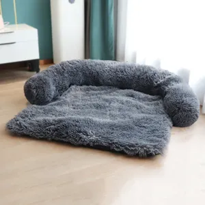 Wasch bares Haustier Sofa Hunde bett Beruhigendes Bett für große Hunde Pad Decke Winter Warme Katzen bett Matte Couches Auto Boden Möbel Protector