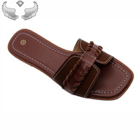 Sandales plates pour femmes de haute qualité, respirantes, légères, confortables, avec logo personnalisé, emballage en gros