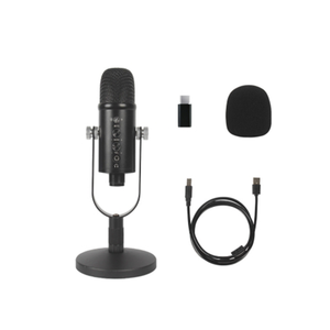 USB bilgisayar kondenser mikrofon büyük titreşim membran kardioid Polar desen kablolu gürültü azaltma sistemi yapılan Metal - Product Image 1