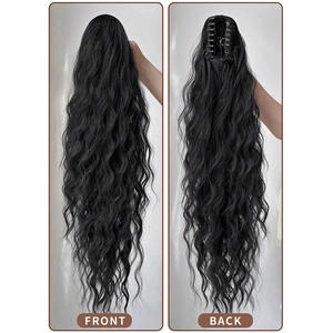 วิกผมยี่ห้ออเมริกันยุโรป หางม้า 26 นิ้ว ความหนาแน่นสูง เส้นใยคาเนคาลอน สำหรับต่อผมผู้หญิง - Product Image 2