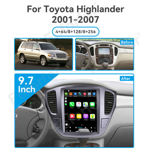 9.7 ''carplay cho TOYOTA HIGHLANDER 2001 2007 Android đài phát thanh xe đa phương tiện GPS <span class=keywords><strong>navigation</strong></span> đơn vị đầu tự động không dây HD màn hình cảm ứng - Product Image 2