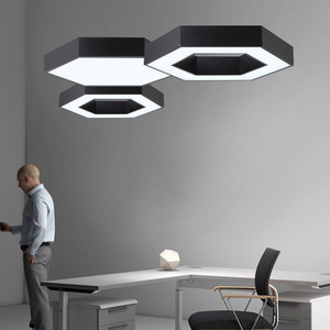 High Lumens 2700K-6500K Hollow Hexagonal LED Light Decorativo Linear Office & Villa Lighting - Product Image 4