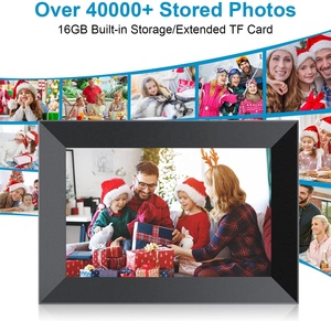10\" WIFI Sharing Digital Photo Frame IPS Touch Screen Smart Picture Frame Sends Photos MP4 Videos Via FRAMEO Clock Function - Product Image 4