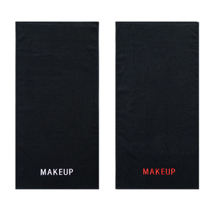 Serviettes de barbier en coton résistantes à l'eau de Javel, personnalisables avec logo, disponibles en noir et marron, tailles 15*26, 16*28, 19*33 pouces, et sur mesure pour la coloration des cheveux - Product Image 3