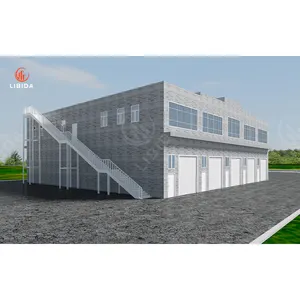 Gran oferta, hangar de estructura de acero prefabricado, cobertizo de garaje de Metal, edificio prefabricado, almacén