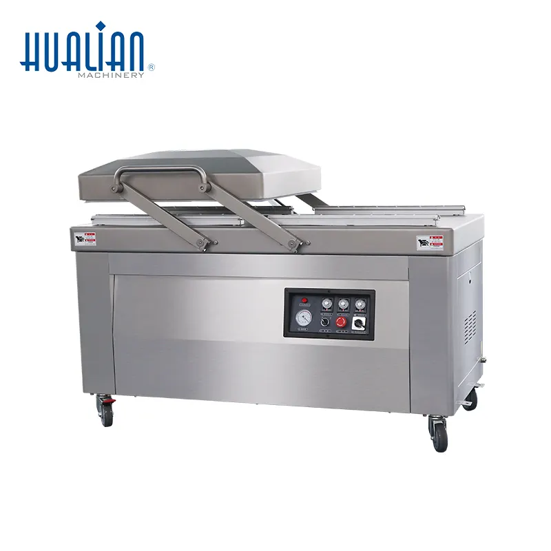 HVC-610S/2B Hualian Double Chamber Vacuum Sealer Sealing Packing Packaging Machine For Meat Food