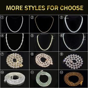 Venta caliente Vvs Moissanite Tennis Link Chain Bracelet Iced Out Round Brilliant Cut Diamond 925 Silver Tennis Chain Joyería fina - Product Image 6