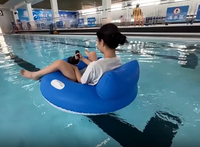 Chaise longue gonflable électrique avec moteur intégré, pliable, portable, en PVC, pour piscine, transat flottant pour jeux aquatiques