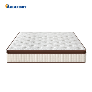 Colchón Euro Top con Espuma Viscoelástica con Gel, Firmeza Media, Tamaño Queen, Colchón <span class=keywords><strong>de</strong></span> Muelles Ensacados - Product Image 1