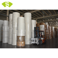 Rouleau de papier simple enduit de PE vierge, imperméable, 280 g/m², robuste, excellent pour l'emballage alimentaire, gobelets, bols, boîtes à lunch, marque LINXIU