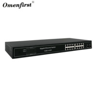 Offre Spéciale : Switch Ethernet Gigabit 18 ports (16 RJ45, 2 SFP) 32G, Montable en Rack, 1000 Mbps, 16 ports avec 2 SFP Fibre pour Solutions Réseau