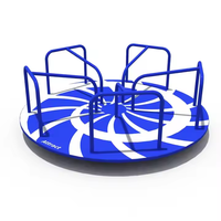 Chaise pivotante moderne robuste pour l'extérieur, idéale pour les parcs d'attractions et l'exercice des enfants, directement de l'usine