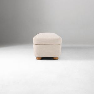Puf Tapizado en Tela Beige - Banco Moderno <span class=keywords><strong>para</strong></span> el Pie <span class=keywords><strong>de</strong></span> <span class=keywords><strong>la</strong></span> <span class=keywords><strong>Cama</strong></span> con Patas <span class=keywords><strong>de</strong></span> Madera |   Taburete <span class=keywords><strong>de</strong></span> Almacenamiento <span class=keywords><strong>para</strong></span> Sala <span class=keywords><strong>de</strong></span> Estar <span class=keywords><strong>de</strong></span> Hotel - Product Image 5