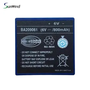 Baterai remote control nirkabel asli 6v 800mAh untuk HBC BA209061