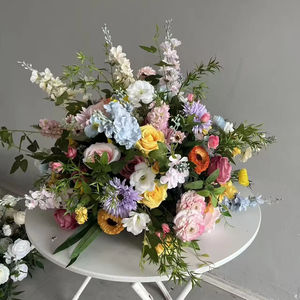 M-FB220 Centros de Mesa de Flores Artificiales al por Mayor, Bola de Flores de Rosa Artificial, Centro de Mesa para Bodas, Bola de Flores para Arreglos de Eventos - Product Image 1