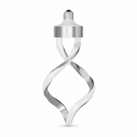 Ampoule LED Spirale E26 Dimmable 5.5W 500LM 3CCT 3000K IRC 90 Corps en Aluminium et PVC Décoratif Sans Scintillement pour Éclairage Hôtelier