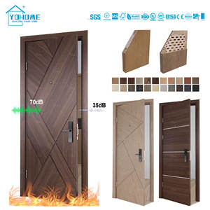 Fábrica de puertas cortafuegos en China Australia Puertas cortafuegos estándar Clasificación interna Apartamento de hotel de madera 90 minutos AS <span class=keywords><strong>1905</strong></span> Puerta cortafuegos - Product Image 3