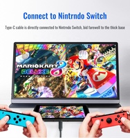Écran portable 4k, écran d'affichage, prise en charge du type C HDMI, écran portable FHD, écran de jeu de voyage, écran d'affichage 15,6 pouces