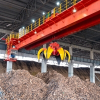Pont roulant à double poutre de type QZ de 10 tonnes pour le levage de ferraille en chantier