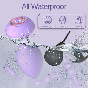 Bestselling Sex Toy Box 10-Speed Silicone Male Luminous Rose-Shaped Wireless Remote Control Butt Plug Anal Vibrator <strong>Prostate</strong> - Product Image 5