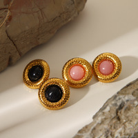 Boucles d'oreilles en pierre naturelle, style bohème vintage, adaptées aux rendez-vous, aux fêtes, aux vacances, livraison rapide