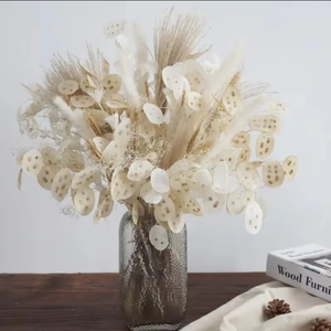 INS Style Upscale Bohemian Dry Laurel und Rose Bouquet für Muttertag und Valentinstag Geschenke Permanente Pflanzen dekoration - Product Image 2