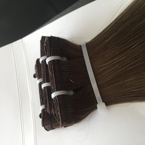 Cabello Humano Ruso 100% Natural, Cabello con Puntas Gruesas, Venta al por Mayor, Cabello Natural de Lujo con Trama a Máquina, Extensiones de Cabello Humano con Trama a Máquina - Product Image 5