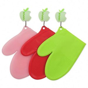 Produits de cuisine, gants de four résistants à la chaleur, gants en silicone pour la cuisine, gants en caoutchouc pour la cuisine, pour cuisiner et faire cuire - Product Image 5