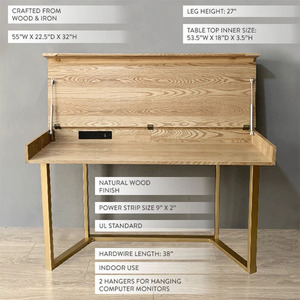 <span class=keywords><strong>Mesa</strong></span> <span class=keywords><strong>plegable</strong></span> Escritorio pequeño en <span class=keywords><strong>mesa</strong></span> de comedor Escritorio de computadora multiusos Escritorio de juegos <span class=keywords><strong>Mesa</strong></span> de comedor oculta - Product Image 2