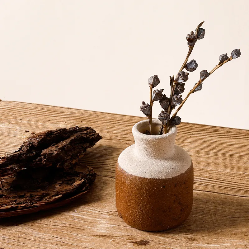 Usine de céramique Décoration intérieure Cadeau créatif de style nordique moderne personnalisé Décoration intérieure mini vase en céramique