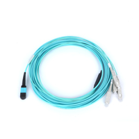 Cable de Fibra Óptica de 0.9mm G652D LC UPC / LC APC Monomodo, Tipo Ribbon, para Redes FTTH, FTTB y FTTX