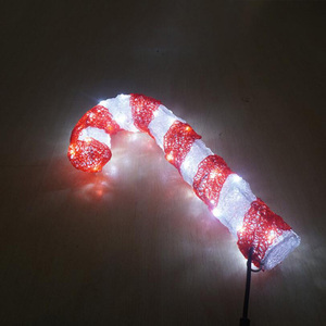 3D <strong>Christmas</strong> Candy Cane Motif <strong>Lights</strong> Outdoor Garden <strong>Pathway</strong> Decor Festival Xmas New Year Holiday Lighting - Product Image 4