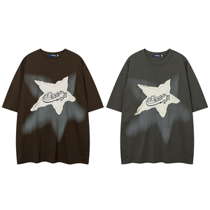 Camisetas <span class=keywords><strong>de</strong></span> Manga Corta para Hombre al por Mayor, <span class=keywords><strong>de</strong></span> <span class=keywords><strong>Marca</strong></span> Moderna, con Diseño Retro Americano y Estampados <span class=keywords><strong>de</strong></span> Patchwork <span class=keywords><strong>a</strong></span> Precios Bajos - Product Image 2