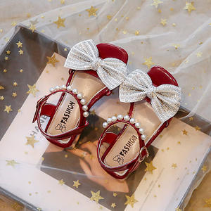 2024 nouvelles filles été sandales nouveau bébé fille strass <span class=keywords><strong>petite</strong></span> fille strass talon haut princesse cool chaussures - Product Image 5