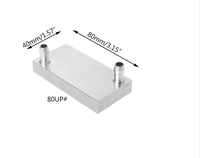 Bloc de refroidissement à eau en alliage d'aluminium, radiateur, dissipateur thermique, accessoires de système, refroidisseur d'eau liquide