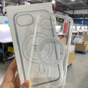 Pour <span class=keywords><strong>iPhone</strong></span> 16E <span class=keywords><strong>Transparent</strong></span> Sans Fil De Charge Magnétique Clair <span class=keywords><strong>Silicone</strong></span> Téléphone Cas Shell pour <span class=keywords><strong>iPhone</strong></span> 16E Couverture Magnétique - Product Image 3