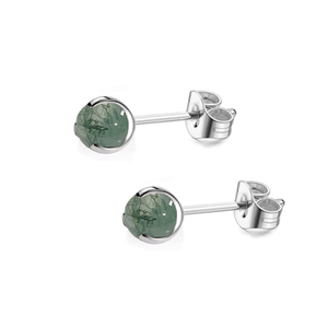 <span class=keywords><strong>Piercing</strong></span> Labret in Titanio ASTM F136 20G Senza Filettatura con Agata Muschiata Placcato <span class=keywords><strong>Argento</strong></span>, Pietra Naturale <span class=keywords><strong>per</strong></span> Regalo di Nozze, <span class=keywords><strong>Piercing</strong></span> Helix Tragus - Product Image 5