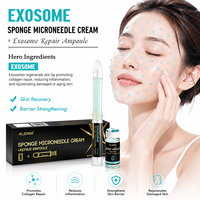 Crème Microneedle Éponge G Exosome ADN de Saumon Or 24K GHK-CU Hydratante Soin Barrière Anti-Âge OEM ODM