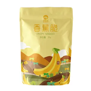 Good Price Wholesale Vegetable And Fruit Snacks freeze dried sweet Banana Chips Dehydrated Organic Banana Crispy FD banana chip