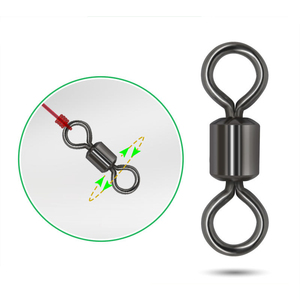Rouleau pivotant de pêche en acier inoxydable haute résistance pour la pêche au poisson-chat, pivotant de baril robuste pour l'eau salée et l'eau douce - Product Image 4