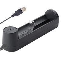 Cargador de batería de litio USB tipo C de una sola ranura, salida de 3,7-4,2 V, accesorio compatible con varios modelos, directo de fábrica