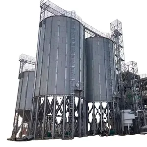 100t 150t 500t Low Cost Vertical Grain Silo Storage Galvanized Steel Grain Silo Manufacturers