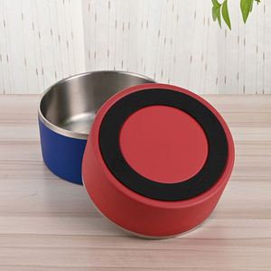 42oz Multi Pastel Color Stainless Steel Pet Feeding Bowl Food Safe 304 Liner Drop Resistant Anti-Break Household Pet Supplies - Product Image 5