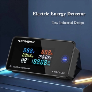 KWS-DC200 Đồng Hồ Đo Điện Áp & Dòng Điện Hiển Thị Kỹ Thuật Số Shunt Bên Trong 10/50/100A Bộ Hẹn Giờ Kiểm Tra Nhiệt Độ <span class=keywords><strong>Tem</strong></span> Công Suất Màn Hình Màu - Product Image 6
