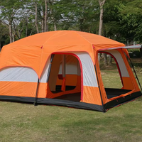 Tente de camping extérieure Xingyue super grande, deux chambres, un salon, imperméable, pour 5 à 8 personnes, familiale, durable, portable